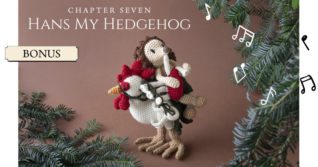 Animal Fables hans my hedgehog crochet pattern fairy tales toft